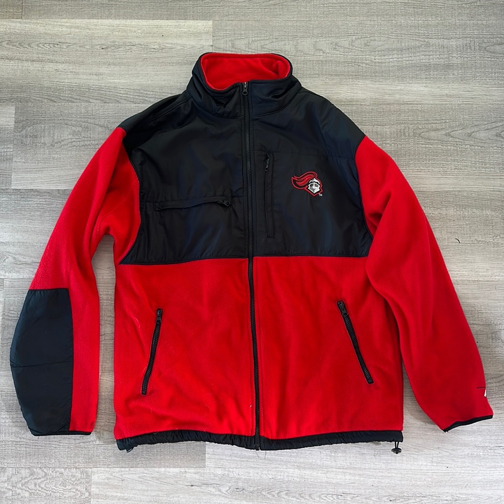 Vintage Rutgers Scarlet Knights Fleece Jacket Size Large
